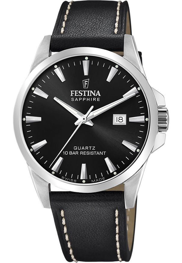 Zegarek Festina Zegarek męski Festina F20025-4 czarny. Kolor: czarny