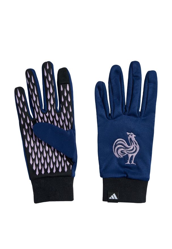 Adidas - Rękawice France Fieldplayer. Kolor: różowy, niebieski, wielokolorowy