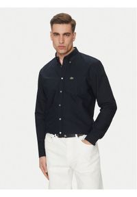 Lacoste Koszula CH1911 Czarny Regular Fit. Kolor: czarny. Materiał: bawełna
