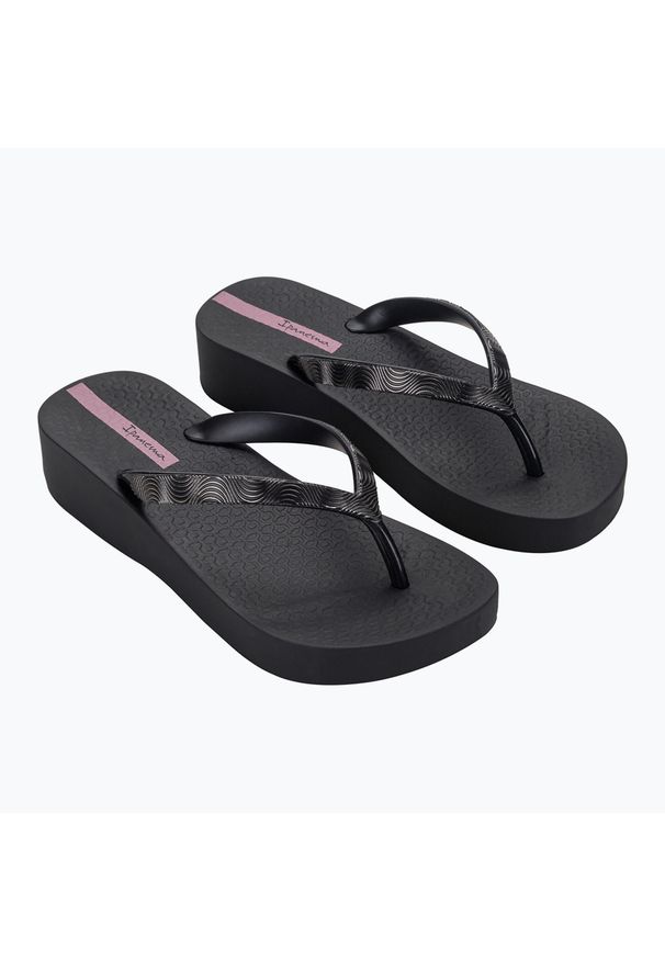 Japonki damskie Ipanema Mesh X Plat. Kolor: czarny. Materiał: mesh