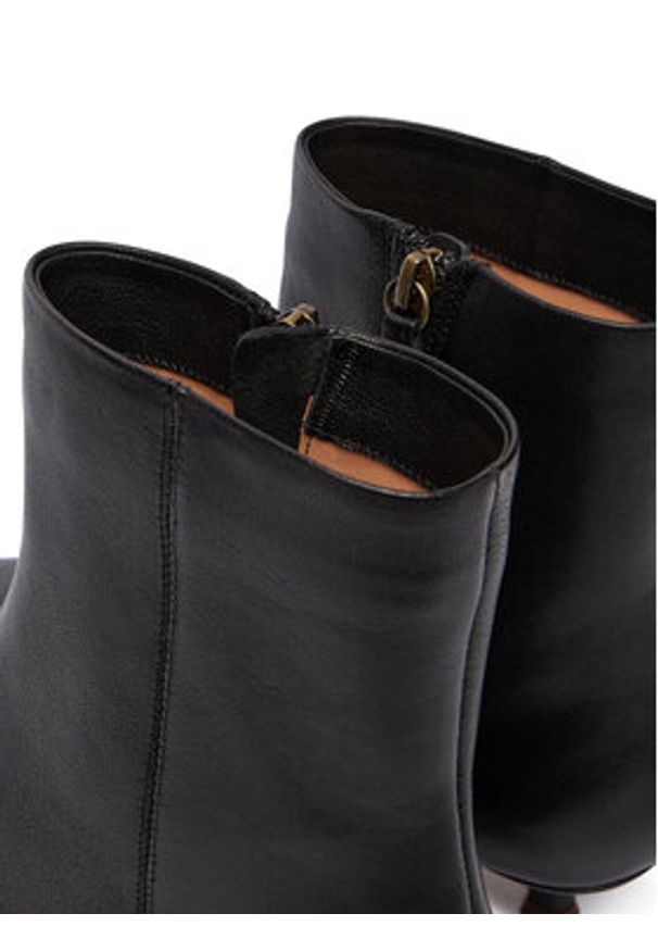 BALAGAN - Balagan Botki Vivian Czarny. Kolor: czarny. Materiał: skóra