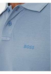 BOSS Polo Prime 50507813 Niebieski Regular Fit. Typ kołnierza: polo. Kolor: niebieski. Materiał: bawełna