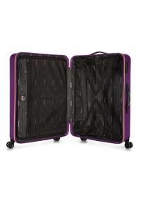 Wittchen - Duża walizka z ABS-u delikatnie żłobiona. Kolor: fioletowy. Materiał: guma. Wzór: kolorowy #5