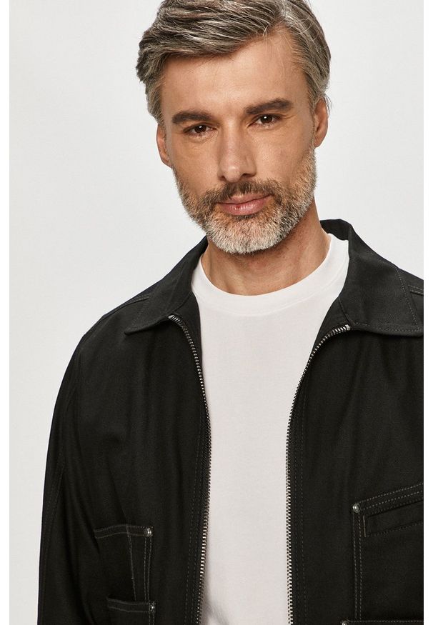 G-Star RAW - G-Star Raw - Kurtka. Okazja: na co dzień. Kolor: czarny. Materiał: tkanina. Wzór: gładki. Styl: casual