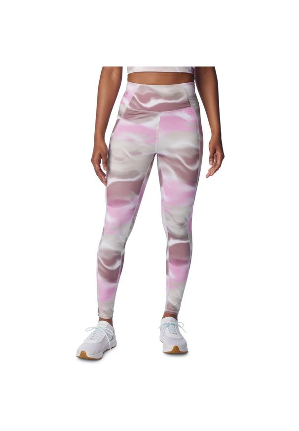 columbia - legginsy damskie Columbia Boundless Trek Legging. Kolor: różowy. Materiał: poliester, elastan