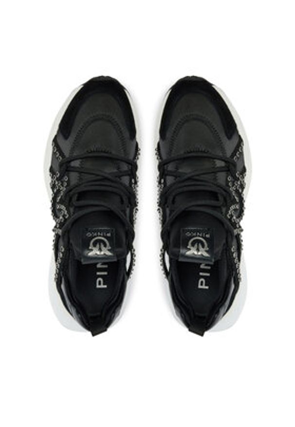 Pinko - PINKO Sneakersy Ariel 16 SS0085T029 Czarny. Kolor: czarny. Materiał: skóra, zamsz