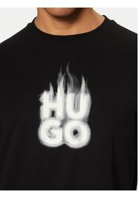 Hugo - HUGO T-Shirt Dalayer 50535363 Czarny Regular Fit. Kolor: czarny. Materiał: bawełna