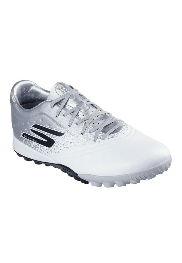 skechers - Buty piłkarskie męskie SKECHERS Razor 1.5 Academy TF. Kolor: biały. Sport: piłka nożna