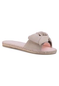 Manebi Espadryle Sandals With Bow K 1.1 J0 Beżowy. Kolor: beżowy. Materiał: zamsz, skóra #1