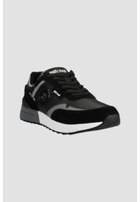 Just Cavalli - JUST CAVALLI Czarne sneakersy Fondo Action Basic, Rozmiar 40. Kolor: czarny