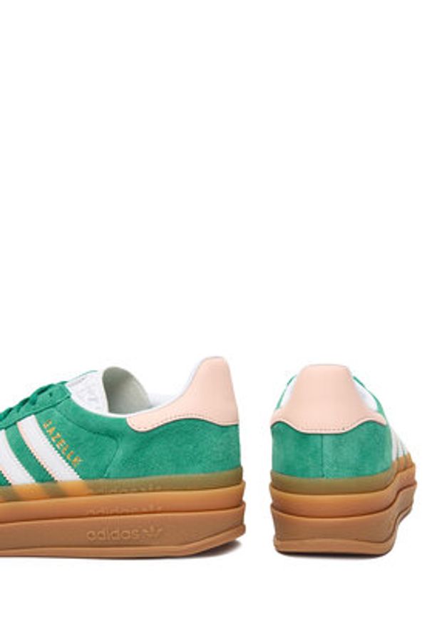 Adidas - adidas Sneakersy Gazelle Bold IH6455 Zielony. Kolor: zielony. Materiał: skóra, zamsz. Model: Adidas Gazelle