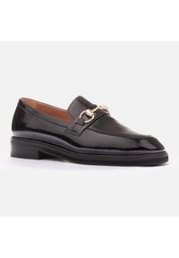 Marco Shoes Loafersy nabłyszczane czarne. Kolor: czarny