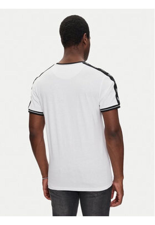 Brave Soul T-Shirt MTS-568PALMER Biały Regular Fit. Kolor: biały. Materiał: bawełna