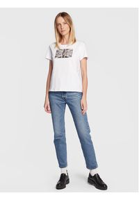 Pepe Jeans T-Shirt Pearl PL505222 Biały Regular Fit. Kolor: biały. Materiał: bawełna #4