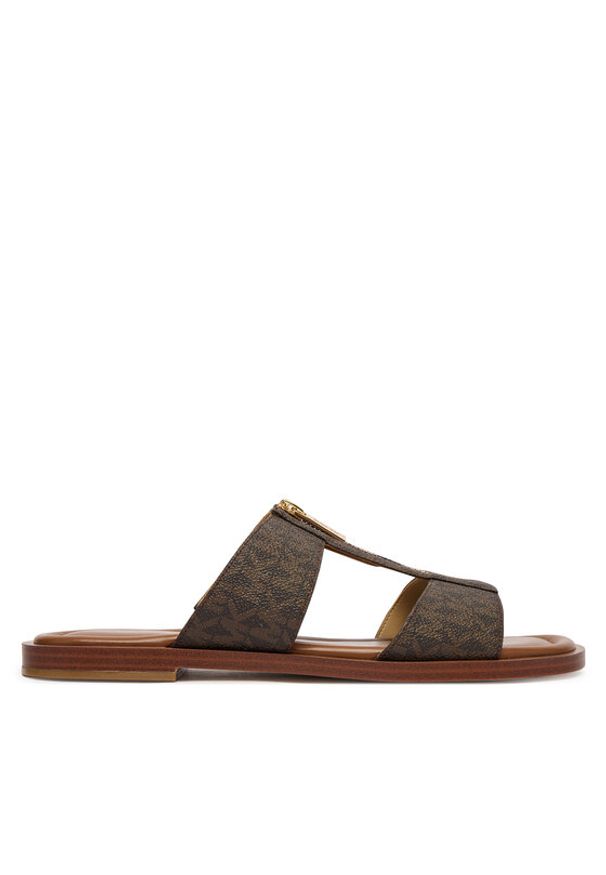 MICHAEL Michael Kors Klapki Berkley Flat 40S6BRFS1B Brązowy. Kolor: brązowy. Materiał: skóra