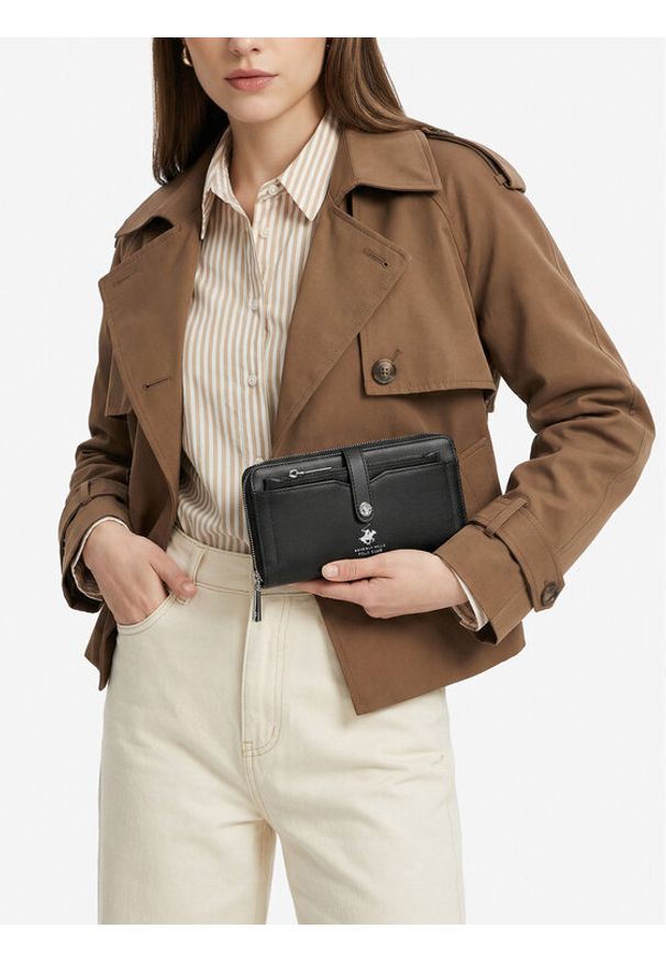 Beverly Hills Polo Club Portfel CEO-BHPC-W1-011-SS26 Czarny. Kolor: czarny. Materiał: materiał