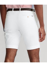 Ralph Lauren - RALPH LAUREN - Białe spodenki Chino. Okazja: na co dzień. Kolor: biały. Materiał: materiał. Wzór: aplikacja. Styl: klasyczny, casual #7