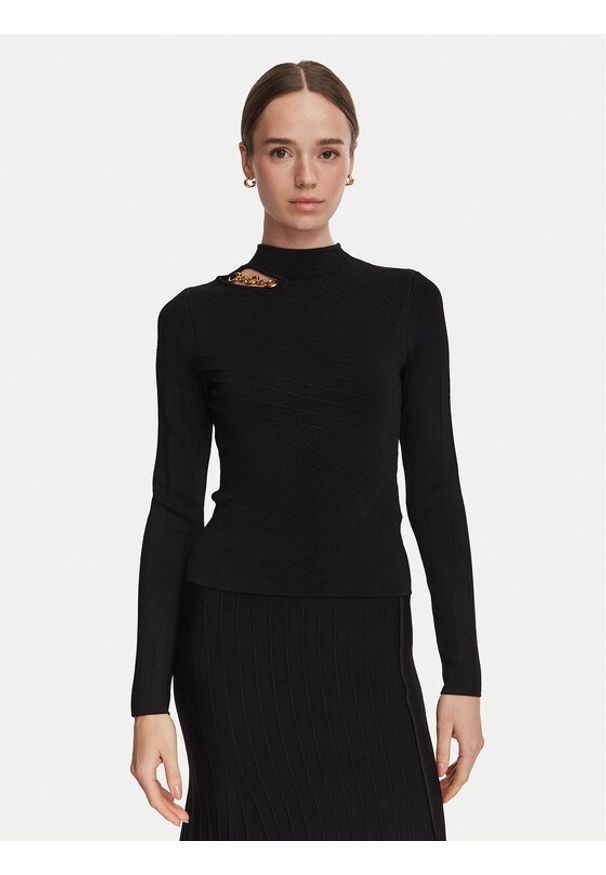 Marciano Guess Sweter G6YR07 Z1060 Czarny Slim Fit. Kolor: czarny. Materiał: wiskoza