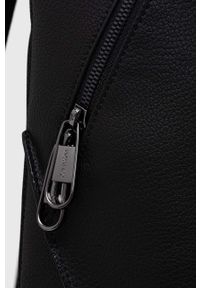 Calvin Klein plecak męski kolor czarny duży gładki. Kolor: czarny. Materiał: włókno, materiał. Wzór: gładki #4