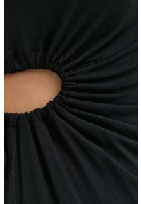 Birgitte Herskind sukienka kolor czarny midi prosta. Okazja: na co dzień. Kolor: czarny. Materiał: włókno, dzianina. Wzór: gładki. Typ sukienki: proste. Styl: casual. Długość: midi #6