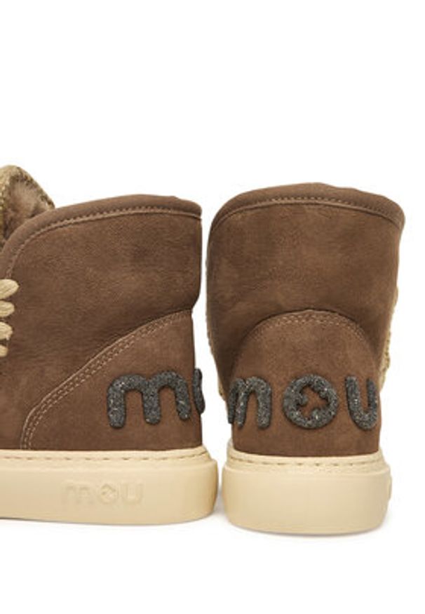 Mou Śniegowce MU.FW411001A Szary. Kolor: szary. Materiał: zamsz, skóra