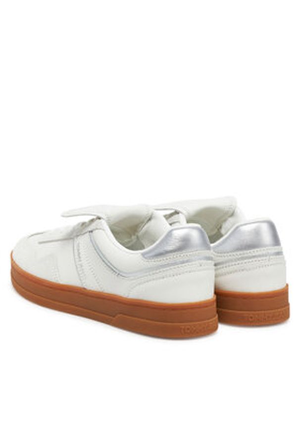 Tommy Jeans Sneakersy The Greenwich Flap EN0EN02715 Biały. Kolor: biały. Materiał: zamsz, skóra