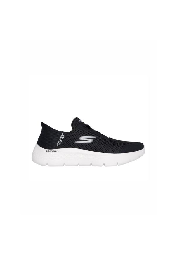 skechers - Buty damskie SKECHERS Go Walk Flex Grand Entry. Kolor: czarny, niebieski. Model: Skechers Sport. Sport: turystyka piesza