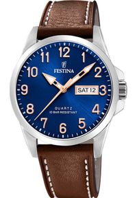 Zegarek Festina Zegarek męski Festina F20358-B brązowy. Kolor: brązowy #1