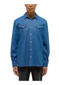 Męska Koszula Jeansowa Mustang Style Duver Denim Blue 1015915 5000 700. Materiał: jeans, denim