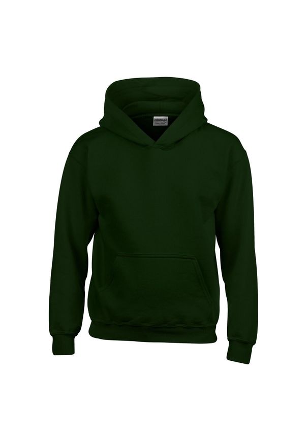 GILDAN - Bluza Dziecięca Heavy Blend Hoodie. Kolor: zielony, czerwony, wielokolorowy