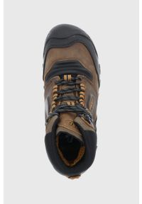 keen - Keen - Buty Ridge Flex. Nosek buta: okrągły. Zapięcie: sznurówki. Kolor: brązowy. Materiał: guma #4