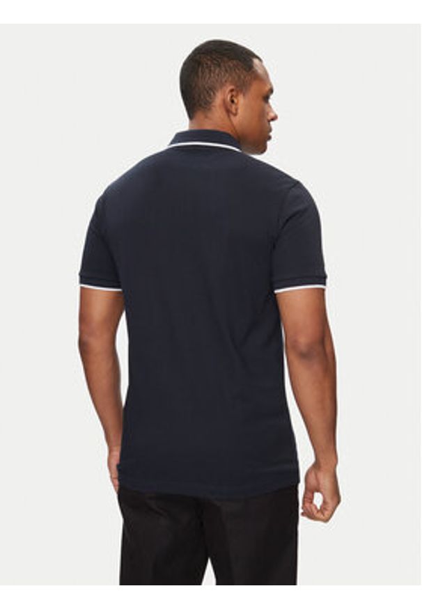 BOSS - Boss Polo Passertip 50507699 Granatowy Slim Fit. Typ kołnierza: polo. Kolor: niebieski. Materiał: bawełna