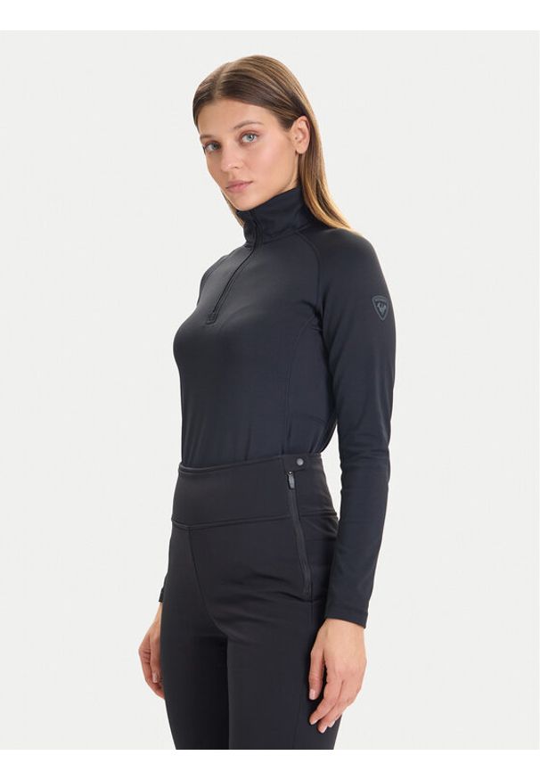 Rossignol Bluza techniczna Mid Layer Stretch Half-Zip RLOWL17 Czarny. Kolor: czarny. Materiał: syntetyk
