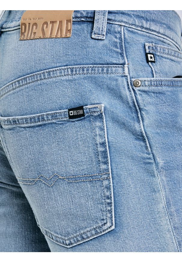 Big-Star - Jeansy męskie dopasowane niebieskie Martin 213. Kolor: niebieski. Styl: elegancki, retro