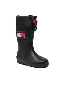 TOMMY HILFIGER - Tommy Hilfiger Kalosze Rain Boot T3X6-30766-0047 M Czarny. Kolor: czarny