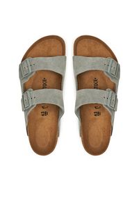 Birkenstock Klapki 1029146 Zielony. Kolor: zielony. Materiał: skóra, zamsz