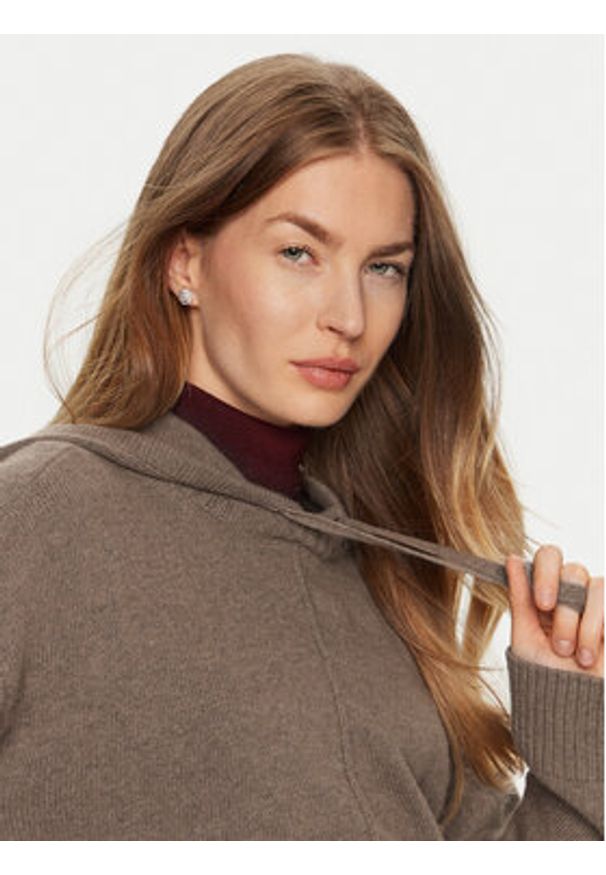 Weekend Max Mara Sweter Jerez 2425366142 Brązowy Relaxed Fit. Kolor: brązowy. Materiał: wełna