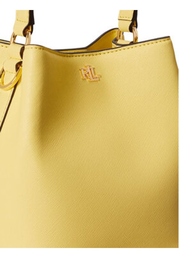 Lauren Ralph Lauren - LAUREN RALPH LAUREN Torebka 431969365014 Żółty. Kolor: żółty. Materiał: skórzane