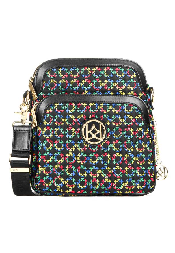 Kazar - Multikolorowa listonoszka damska. Materiał: skórzane. Rodzaj torebki: na ramię