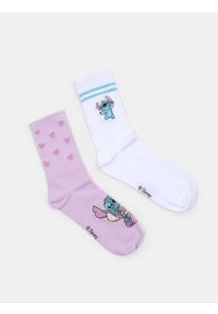 Sinsay - Skarpetki 2 pack Lilo & Stitch - wielobarwny #1