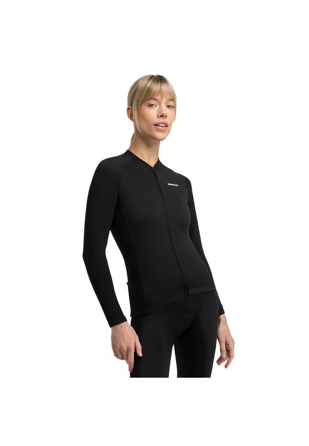 SIROKO - Damska termiczna koszulka rowerowa długi rękaw Kolarstwo Siroko Core Ashland. Kolor: czarny. Materiał: materiał. Długość rękawa: długi rękaw. Długość: długie. Sport: kolarstwo