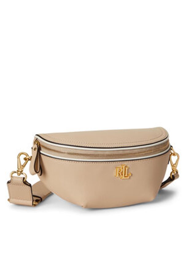 Lauren Ralph Lauren - LAUREN RALPH LAUREN Torebka 431974467002 Beżowy. Kolor: beżowy. Materiał: skórzane