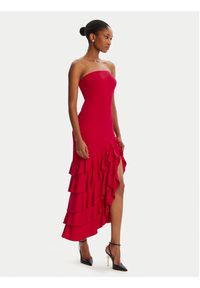 BARDOT Sukienka koktajlowa Agastina Strapless 60029DB Czerwony Slim Fit. Kolor: czerwony. Materiał: syntetyk. Styl: wizytowy #5