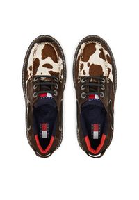 Tommy Jeans Półbuty Archive '01 Calf Hair EN0EN03004 Brązowy. Kolor: brązowy. Materiał: skóra, zamsz #3