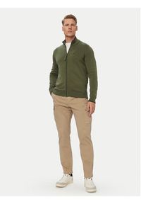 Aeronautica Militare Kardigan 262MA1632UL00506 Khaki. Kolor: brązowy. Materiał: bawełna #2