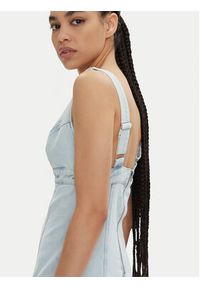Guess Sukienka jeansowa Aida W4GK63 D4LT0 Błękitny Bodycon Fit. Kolor: niebieski. Materiał: bawełna. Typ sukienki: bodycon