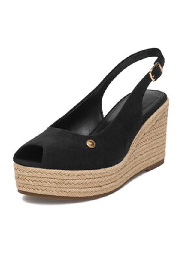 Beverly Hills Polo Club Espadryle EO-R26SS03466 Czarny. Kolor: czarny. Materiał: materiał