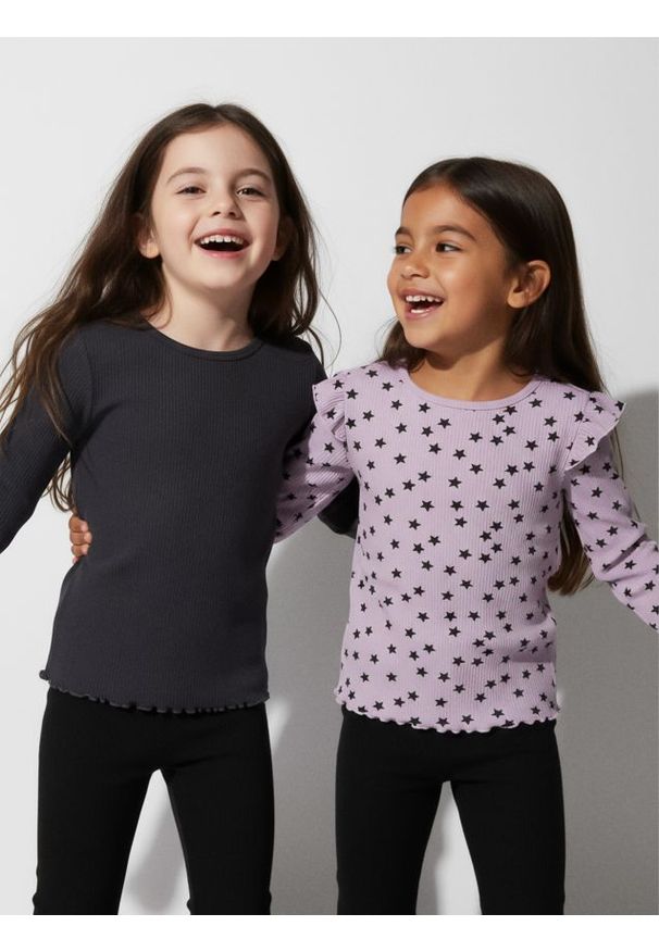 Sinsay - Koszulki z długimi rękawami 2 pack - wielobarwny. Długość rękawa: długi rękaw. Długość: długie