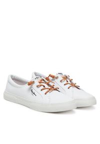 Pepe Jeans Tenisówki Kenton Block W PLS31590 Biały. Kolor: biały. Materiał: materiał #4