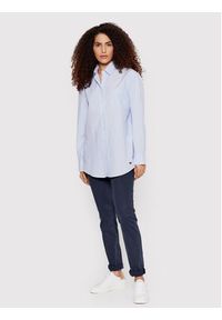 Trussardi Jeans - Trussardi Chinosy 105 56J00002 Granatowy Skinny Fit. Kolor: niebieski. Materiał: bawełna